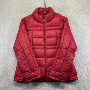 Calvin Klein Mens Red Packable Lightweight Premium Down Puffer Jacket XL EG